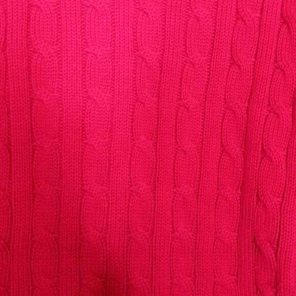 Jeanne Pierre Carmine Red Cotton Textured Sweater NWT Sz XL - Picture 7 of 10